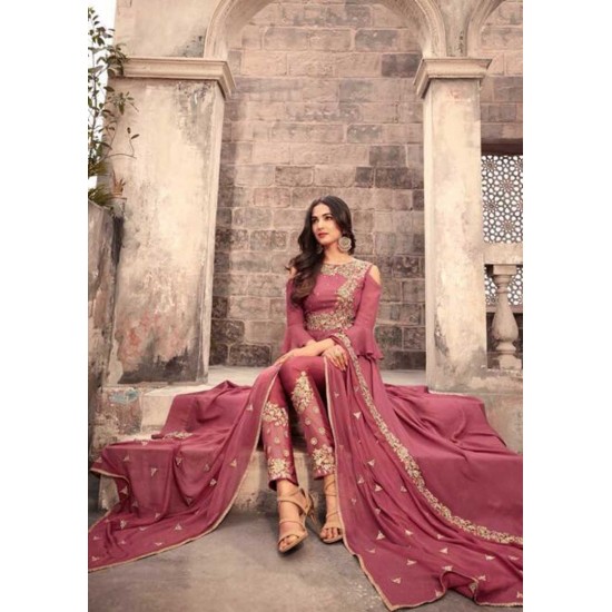 Hot Pink Summer Wedding Dress Indian Anarkali Suit