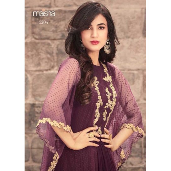 Magenta Anarkali Gown Fancy Indian Wedding Dress
