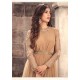 Brown Net Anarkali Dress Indian Party Gown