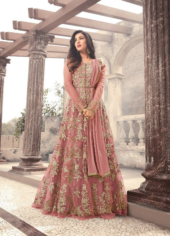 pink asian bridesmaid dresses Pink Ao Dai Modern Vietnamese Bridal Dress with Couture Lace main image 1