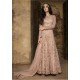 POWDERY BALLET PINK PREMIUM NET FRONT CUT PAKISTANI BRIDESMAID DRESS 