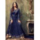 Navy Blue Party Dress Indian Designer Anarkali Salwar Suit