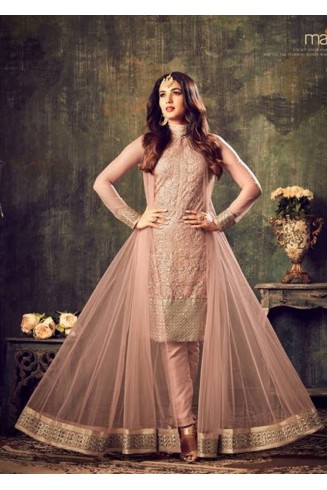 MZ4704 PEACH MAISHA AZARA BRIDAL WEDDING WEAR DRESS
