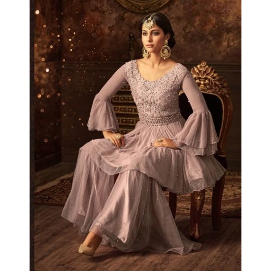 ROSE INDIAN WEDDING GHARARA STYLE DRESS 