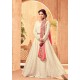 ZMS4506 WHITE MAISHA MASKEEN DESIGNER WEDDING WEAR GOWN