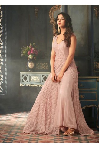 Pink Indian Party Wear Asian Anarkali Wedding Bridal Dress