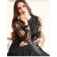 Black Party Wear Gown Indian Anarkali Flared Suit