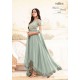 Sky Blue High Low Dress Indian Designer Anarkali Suit