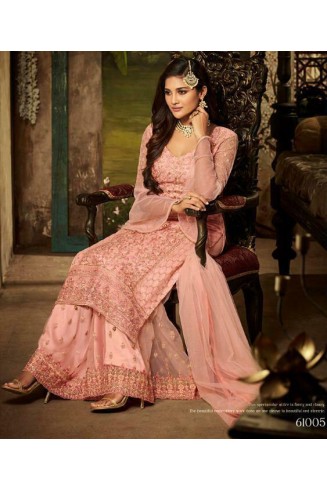 PINK PAKISTANI WEDDING WEAR SHARARA STYLE SUIT