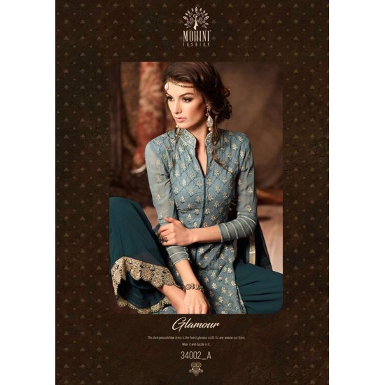 PEACOCK MOHINI GLAMOUR VOL 34 SEMI STITCHED DESIGNER SALWAR SUIT
