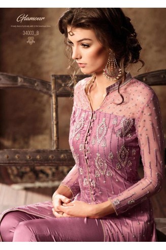 PINK MOHINI GLAMOUR VOL 34 SEMI STITCHED DESIGNER SALWAR SUIT