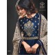 TEAL BLUE SILK EMBROIDERED ASIAN WEDDING GOWN (2 weeks delivery)