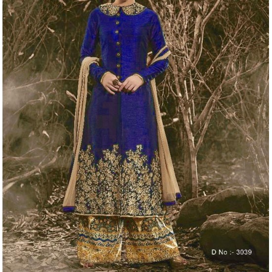 Royal Blue Indian Wedding Wear Suit