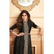 Black Indian Designer Party Wear Front Slit Anarkali Dress