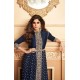 Navy Blue Desi Indian Slit Style Party Dress