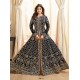 BLACK INDIAN SLIT STYLE ANARKALI DRESS