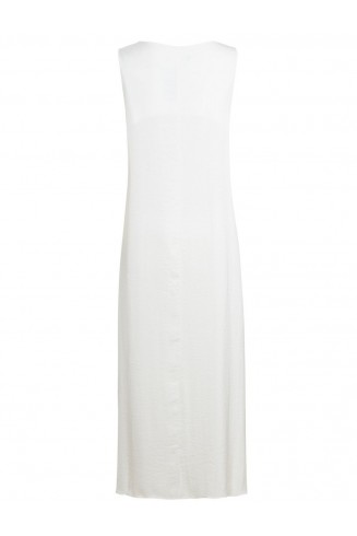White Silk Slip Dress