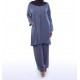 Blue Smart Ladies Co-Ord Outfit Set 