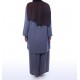 Blue Smart Ladies Co-Ord Outfit Set 