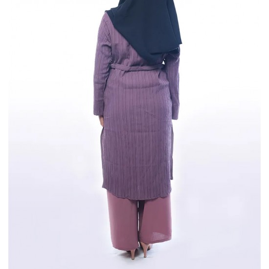 Purple Women's Modest Co-Ord Trouser Set