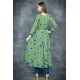 Ultramarine Green Floral Printed Pakistani Anarkali Suit