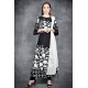 Black Floral Printed Designer Gown Anarkali Suit