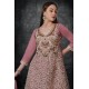 Rose Tan Embroidered Frock & Gharara Suit