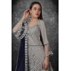 Grey Heavy Embroidered Pakistani Wedding Gharara Suit