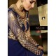 Navy Blue Royal Georgette Pant Style Designer Suit for Weddings & Festive Occasions