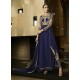 Navy Blue Royal Georgette Pant Style Designer Suit for Weddings & Festive Occasions