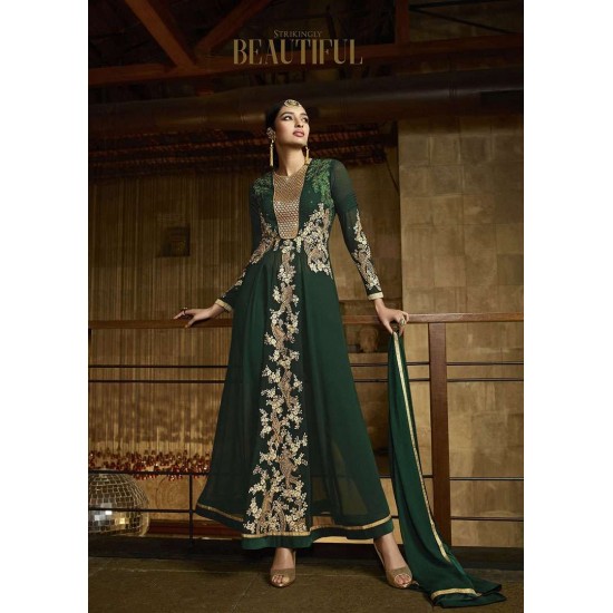 Chive Green Elegant Fancy Dress