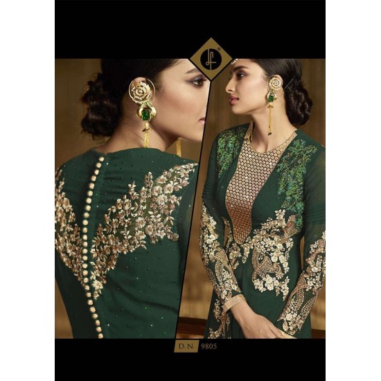 Chive Green Elegant Fancy Dress