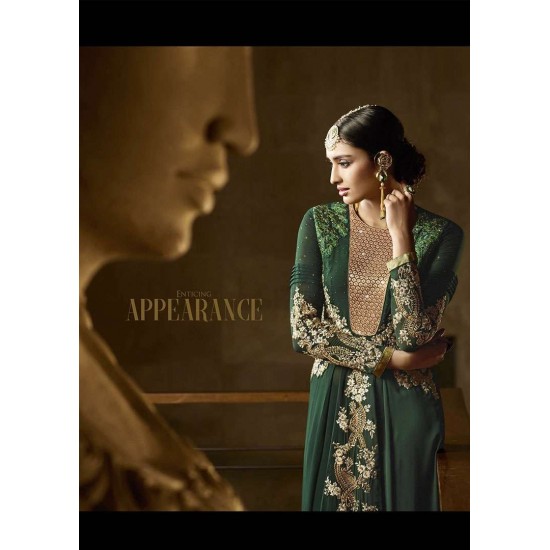 Chive Green Elegant Fancy Dress