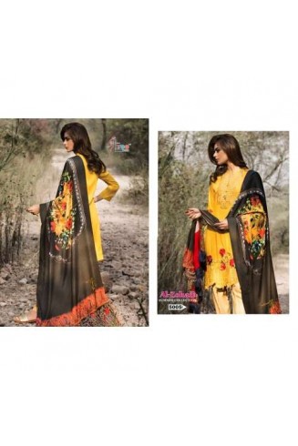 Yellow Cotton Printed Summer Casual Wear Suit