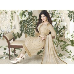 Beige Indian Churidar Suit  Beige Indian Churidar Suit