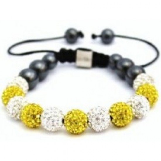 NEW MULTI-COLOURED CRYSTAL SWAROVSKI BALL BRACELET (17 DIFFFERENT COLOURS To choose from)