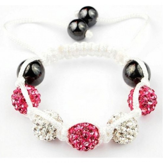 CUTE PINK AND SILVER CHILDREN BALL BRACELET FOR A LITTLE PRINCESS