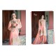 Z1545 PEACH DECENT GEORGETTE PAKISTANI STYLE SALWAR KAMEEZ SUIT