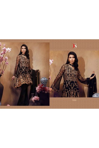 Black Pakistani Salwar Suit Indian Evening Dress