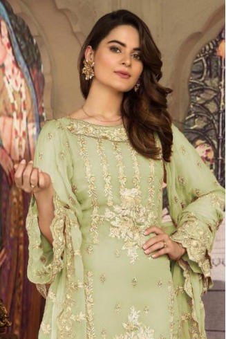 Light Green Pakistani Designer Ethnic Salwar Suit