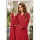 Samba Red Embroidered Organza Pakistani Style Suit