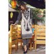 ZEA-D-06 ESHAISHA D-06 BLACK LAWN EMBROIDERED SUMMER WEAR SUIT