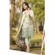 ESHA AISHA D16 GREEN UNSTITCHED PAKISTANI VISCOSE SHAWL SUIT