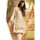 ZEA-D01 ESHA AISHA D01 PEACH BEIGE UNSTITCHED PAKISTANI POLY WOOL SHAWL SUIT