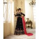 ZGS9012 BLACK GLOSSY SIMAR HEAVY EMBROIDERED AYESHA TAKAI ANARKALI STYLE GOWN