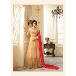 9013 PEACH GLOSSY SIMAR HEAVY EMBROIDERED AYESHA TAKAI ANARKALI STYLE GOWN 9013 PEACH GLOSSY SIMAR HEAVY EMBROIDERED AYESHA TAKAI ANARKALI STYLE GOWN