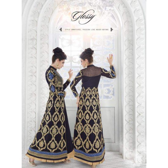 Dress Blues & GOLD PARTY EVENING OUTFIT