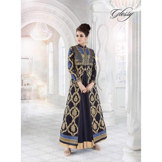 Dress Blues & GOLD PARTY EVENING OUTFIT