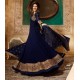 Navy Blue Indian Long Party & Mehndi Wear Gown