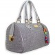 LS7002 - Silver Grey Diamante Fashion Handbag